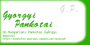 gyorgyi pankotai business card