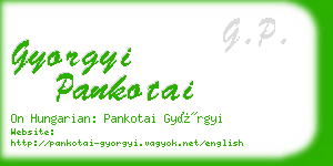 gyorgyi pankotai business card